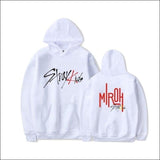 StrayKids Long Sleeve Hoodie - white / XXXL - StrayKids