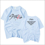 StrayKids T-Shirt (White/Black/Light Blue/Yellow/ Pink) - 1 / S - StrayKids