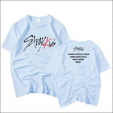 StrayKids T-Shirt (White/Black/Light Blue/Yellow/ Pink) - 1 / S - StrayKids