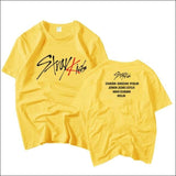 StrayKids T-Shirt (White/Black/Light Blue/Yellow/ Pink) - 2 / S - StrayKids