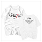 StrayKids T-Shirt (White/Black/Light Blue/Yellow/ Pink) - 3 / S - StrayKids