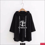 TFBoys Short Sleeve Hoodie - black 1 / S - TFBoys