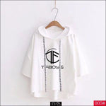 TFBoys Short Sleeve Hoodie - white 1 / S - TFBoys