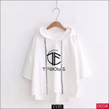 TFBoys Short Sleeve Hoodie - white 1 / S - TFBoys