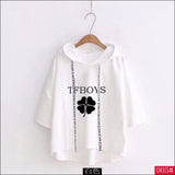 TFBoys Short Sleeve Hoodie - white 2 / S - TFBoys