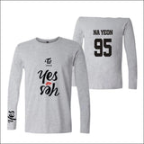 TWICE Long Sleeve printed T-Shirt - gray / 4XL - TWICE