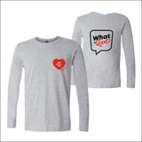 TWICE Plain Long Sleeve printed T-Shirt - gray / XXS - TWICE