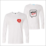 TWICE Plain Long Sleeve printed T-Shirt - white / XXS - TWICE